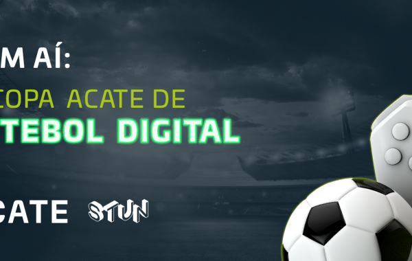 Vem aí a 3ª Copa ACATE de Futebol Digital, competição que reúne representantes de empresas associadas para disputar a taça.