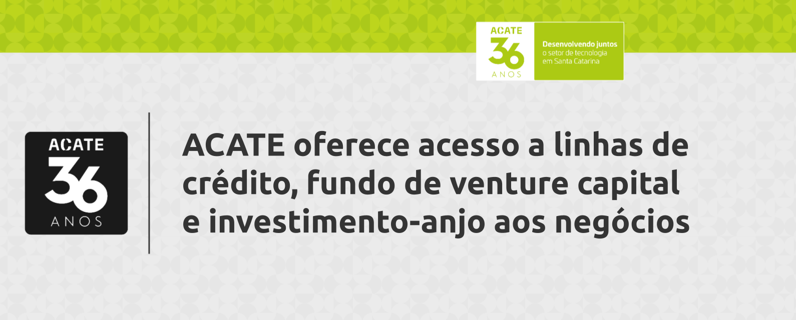 ACATE oferece acesso a linhas de crédito, fundo de venture capital e investimento-anjo às empresas