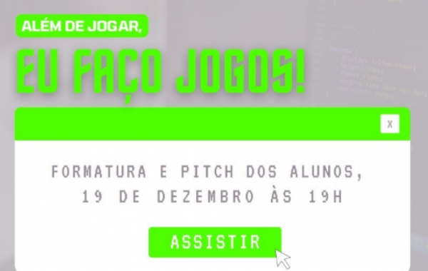 CPDI realizará formatura dos alunos do projeto Além de Jogar, Eu Faço Jogos no dia 19 de dezembro, no CIA Downtown, em Florianópolis