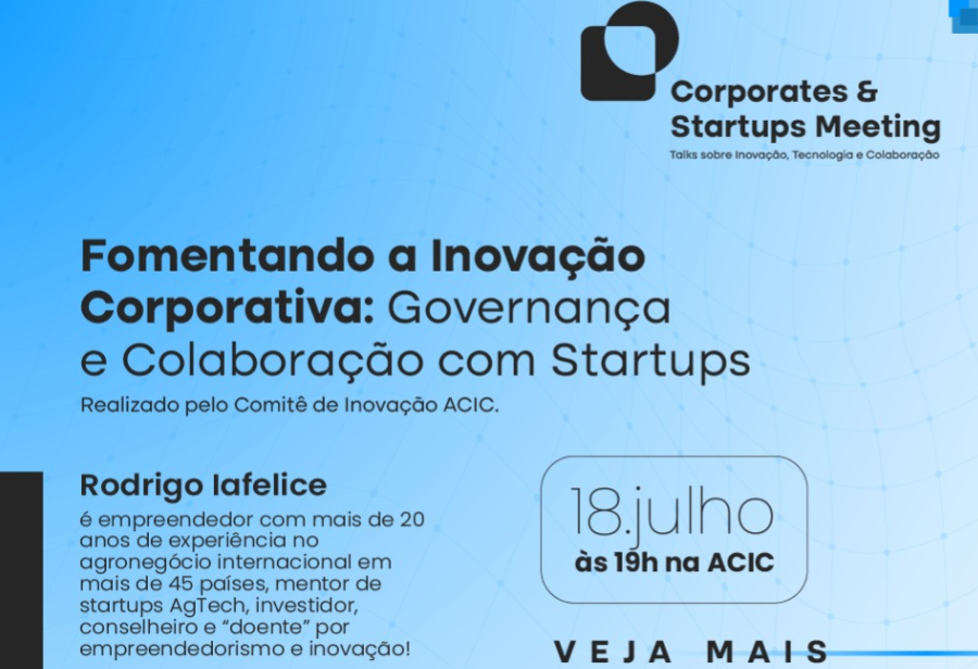 Encontro sobre inovação corporativa será realizado no dia 18 de julho, às 19h, na sede da ACIC em Criciúma