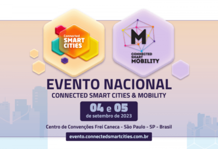 O Connected Smart Cities & Mobility Nacional será realizado entre os dias 4 e 5 de setembro e deve receber cerca de 5 mil participantes