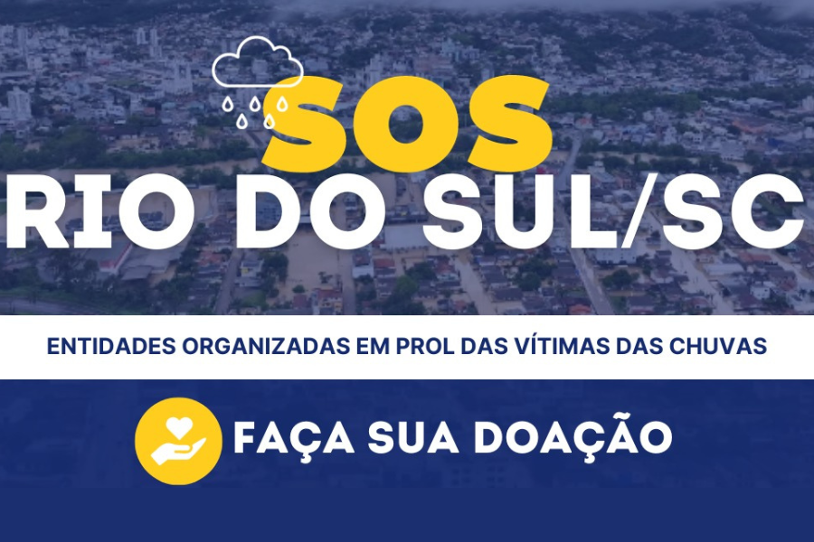 Entidades do município se organizam em prol das pessoas desabrigadas e impactadas pelas chuvas na região de Rio do Sul. Saiba como ajudar!