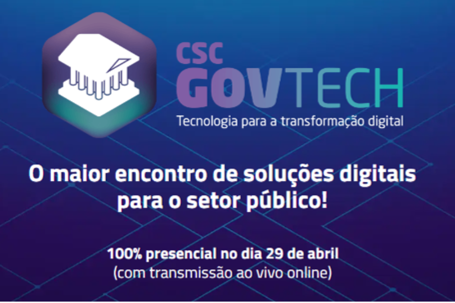 O CSC GovTech 2024 é um evento que promove a modernização e a inovação do setor governamental para torná-lo simples, eficiente...