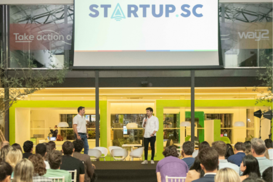 Meetup Startup SC em 2024 apresentam palestras temas relevantes para startups e oportunidades em programas de formação empreendedora.