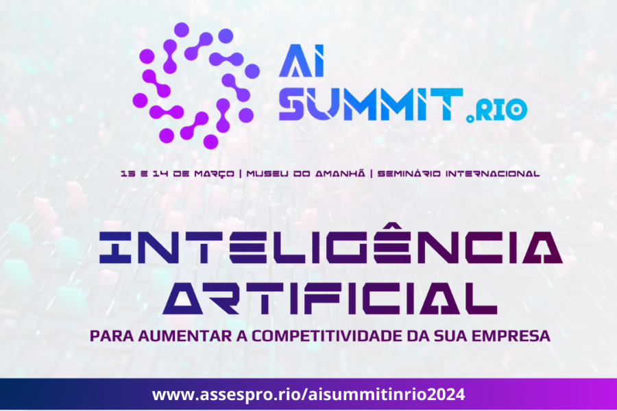 AI Summit in Rio, realizado pela Assespro-RJ, vai debater e destacar as melhores estratégias para implantação, utilização e otimização de IA