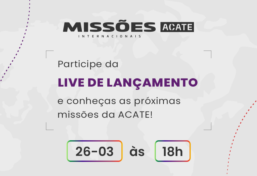Missões internacionais da ACATE roteiro customizado e grandes eventos de tecnologia e inovação, como London Tech Week e Collision.