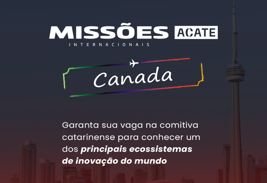 ACATE promove missão internacional ao Canadá com participação no evento Collision Conference, além de visitas ao Google e Microsoft.