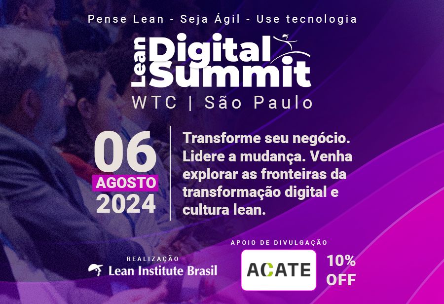 Evento que acontece em agosto explora a integração da transformação digital com práticas lean para impulsionar a inovação e a eficiência empresarial