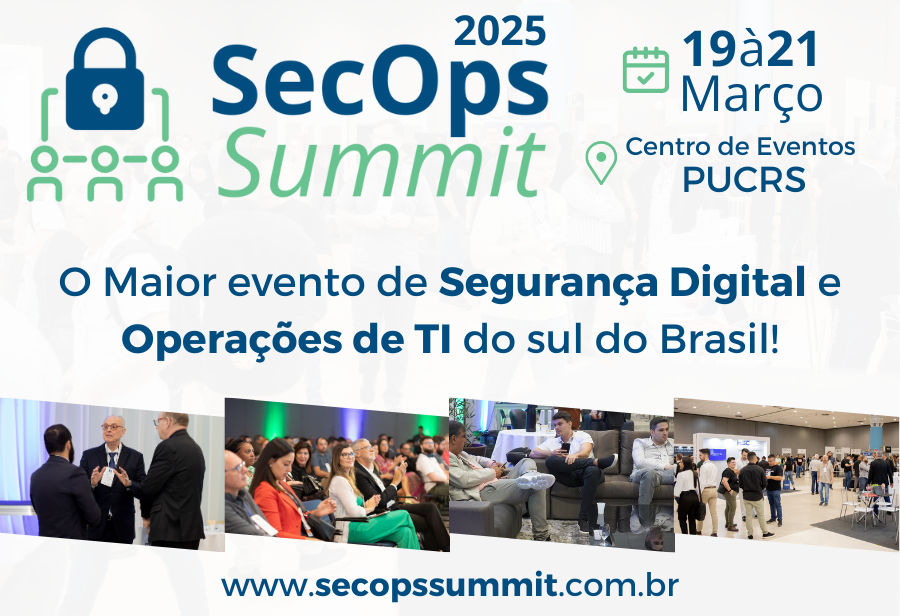 SecOps Summit 2025 acontece em Porto Alegre, entre os dias 19 e 21 de março; os ingressos estão à venda e associados ACATE têm descontos.