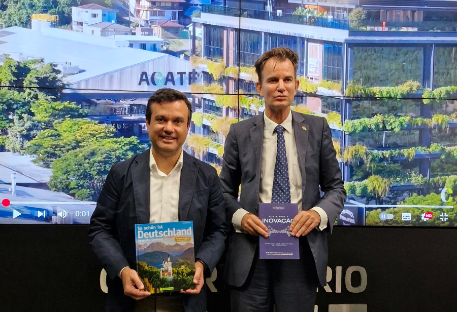 Encontro com o Cônsul-geral da Alemanha teve o objetivo de aproximar ecossistemas de inovação da Alemanha e de Santa Catarina
