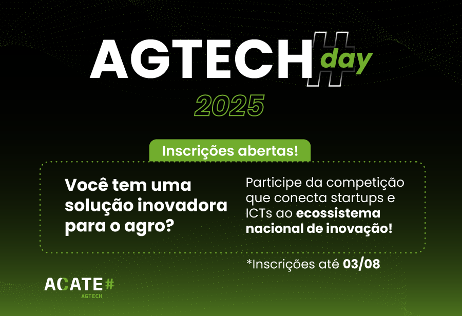Competição realizada pela Vertical AgTech visa conectar o campo às soluções inovadoras desenvolvidas por startups e pesquisadores.