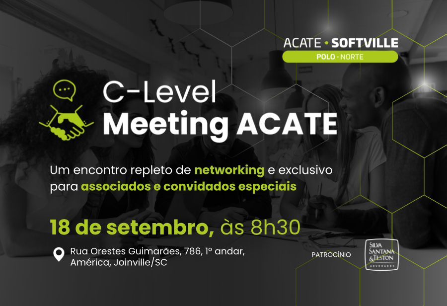 Programação do evento C-Level Meeting, no Norte Catarinense, vai apresentar painel sobre M&A e proporcionar networking entre os participantes