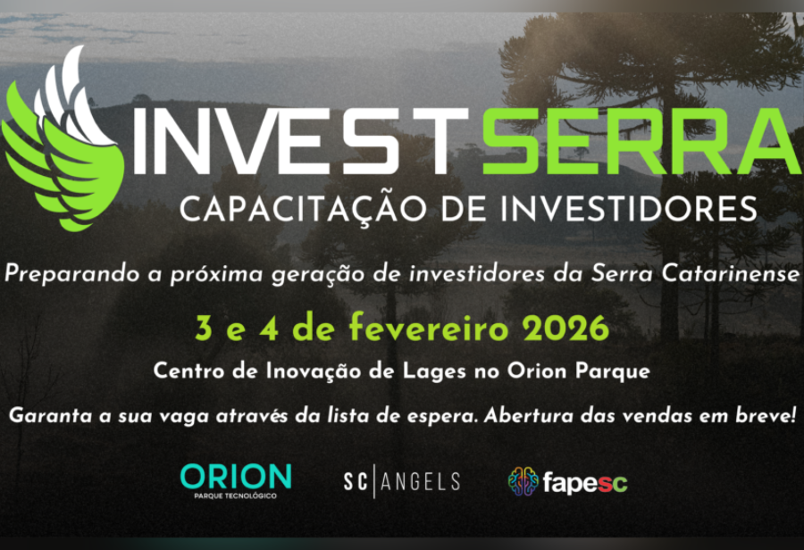 Atividade será realizada no início de fevereiro, no Centro de Inovação de Lages, e terá nomes consagrados no ecossistema da Serra Catarinense
