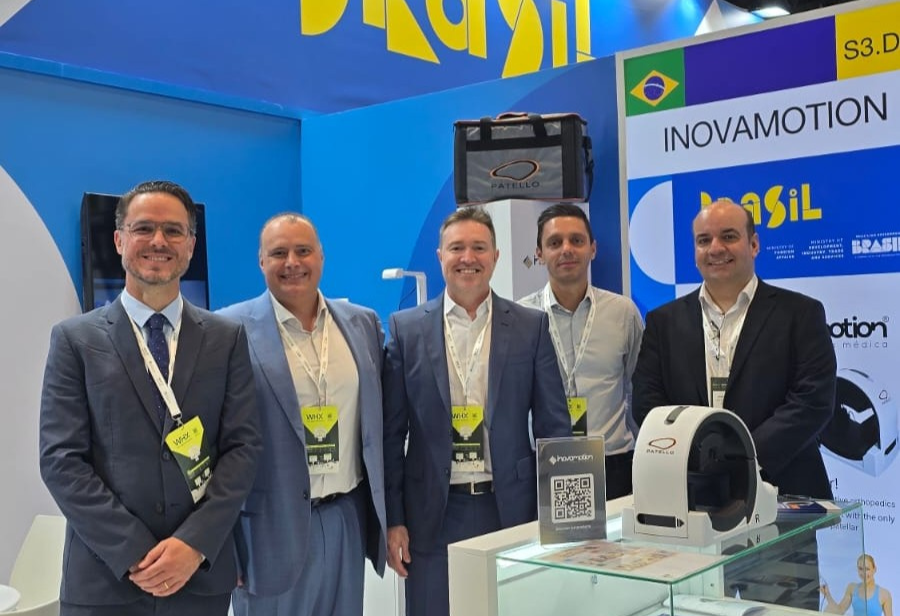 Healthtech catarinense Inovamotion estreia em um dos maiores eventos globais do setor e apresenta o Patello ao mercado internacional.