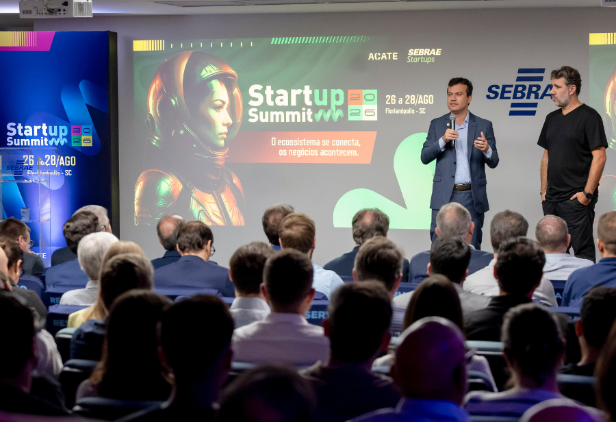 Lançamento do Startup Summit 2026, em Florianópolis (SC), marcou o início do ciclo da 9ª edição do evento, agendada para agosto.