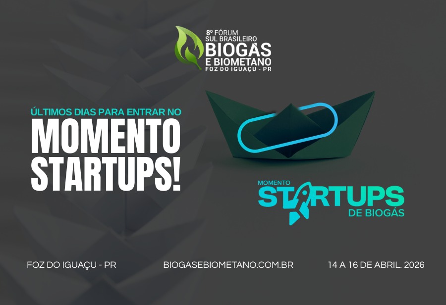 Startups que trazem impactos positivos à cadeia do biogás e biometano no Brasil podem se inscrever até esta sexta-feira, 6 de março.
