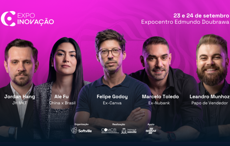 Expoinovação 2026 será realizada nos dias 23 e 24 de setembro, com palestras de grandes nomes da inovação e do mercado nacional.