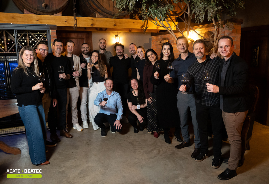 Terceira edição do Tech Wine, promovido pelo ACATE-DEATEC, reuniu 82 participantes em uma experiência voltada ao networking e parcerias.